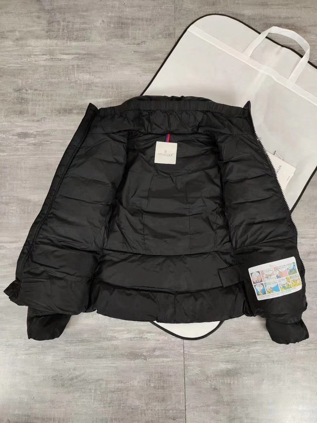 Black Waist - cinching and Slimming Lightweight Down Jacket