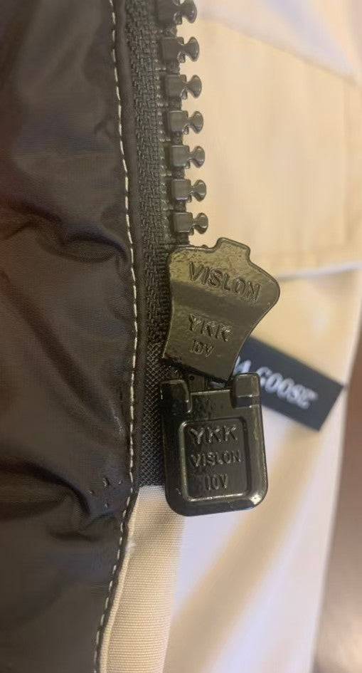 Mid - length, Level 4 Cold - resistant, Off - white and Versatile Down Jacket