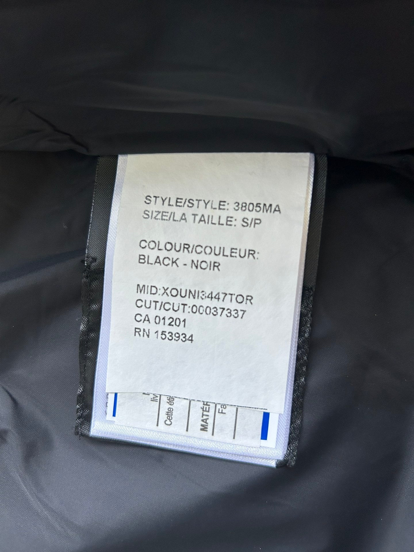 Black Mid - length Men's Down Jacket