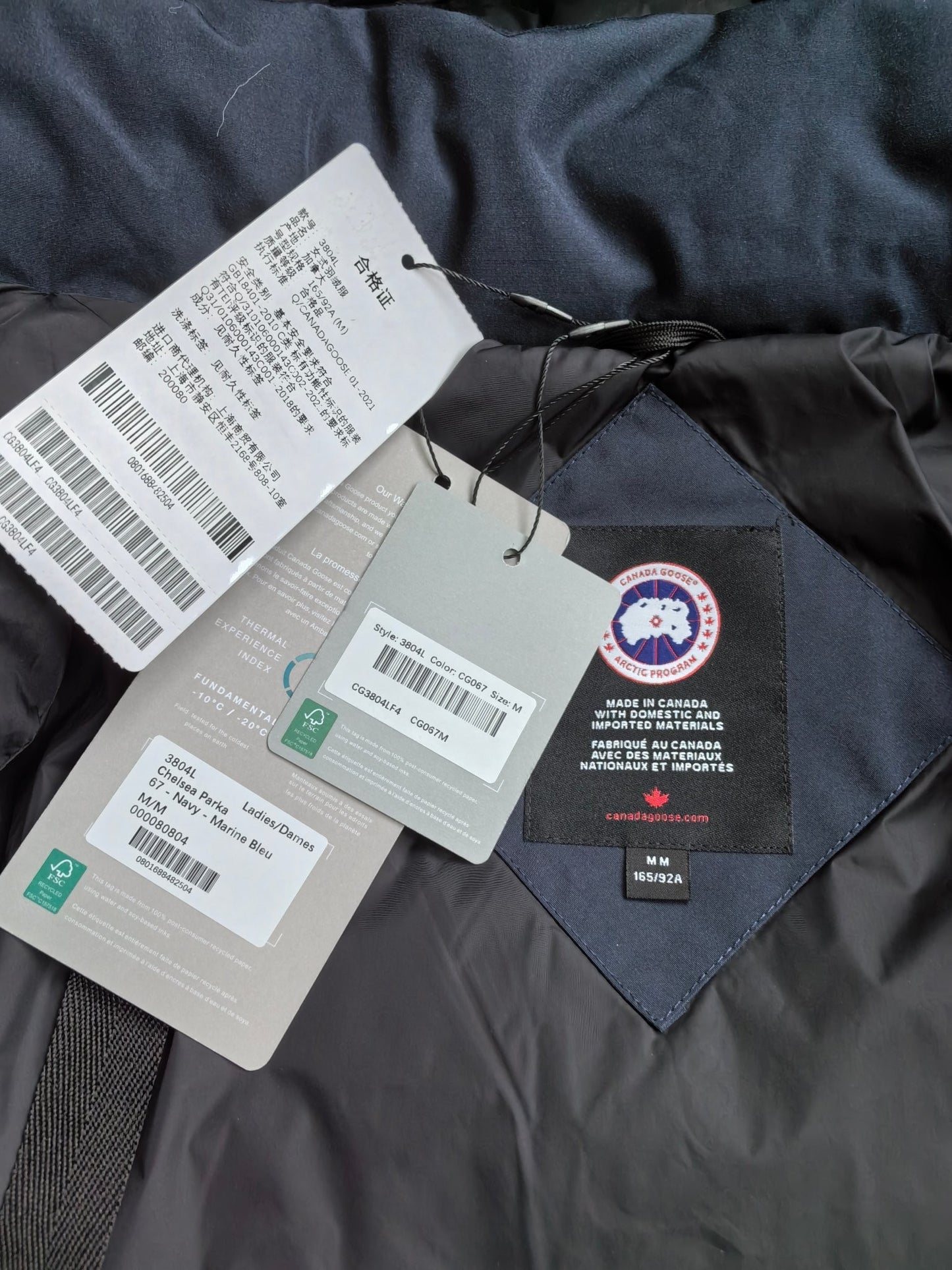 Women's Blue Hooded Down Jacket