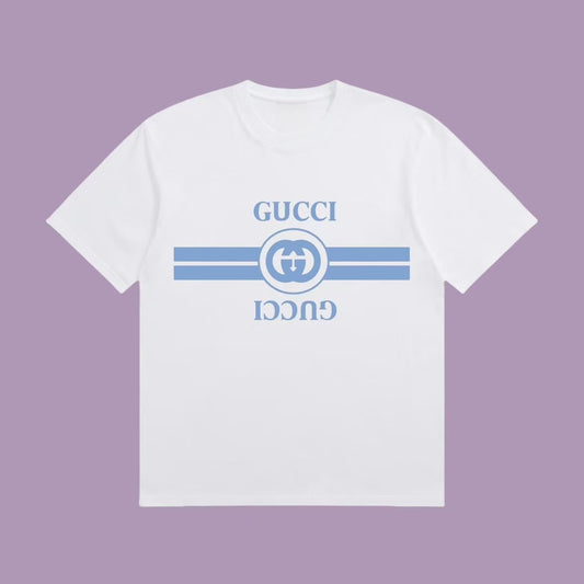 Blue Belted Text T - Shirt from the Spring - Summer Collection