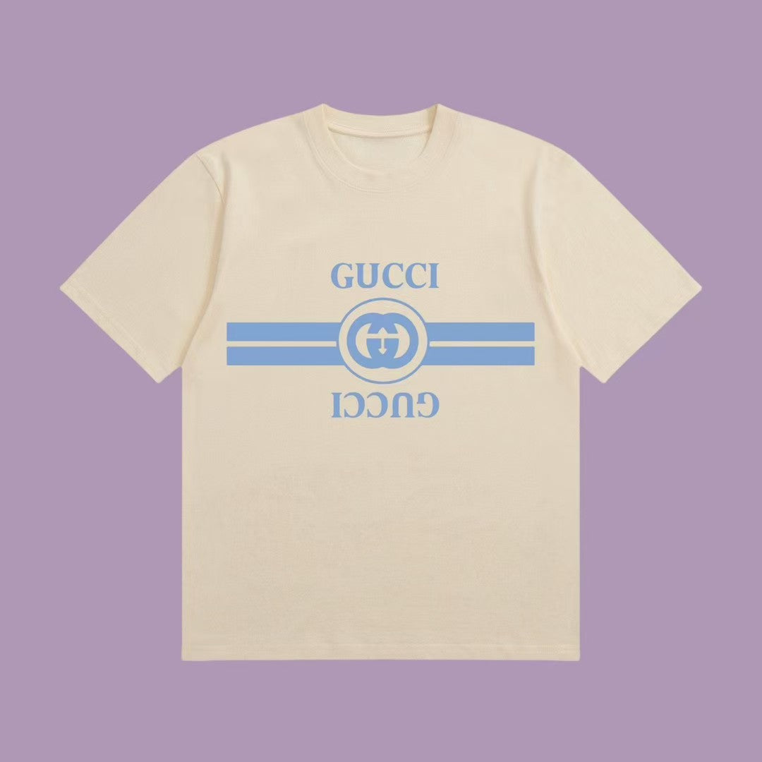 Blue Belted Text T - Shirt from the Spring - Summer Collection