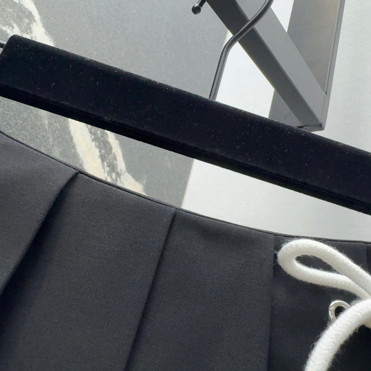 Spring - Summer 2025 New Arrival: Nautical - style Midi - length Pleated Skirt with Rope Detailing