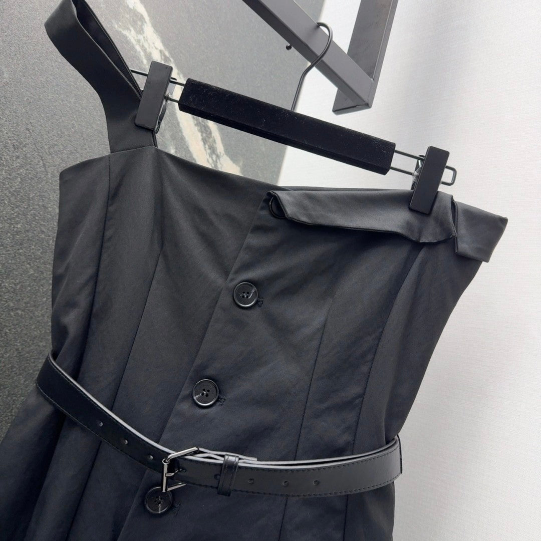 Spring - Summer 2025 New Arrival: Classic Single - shoulder Strapless Dress