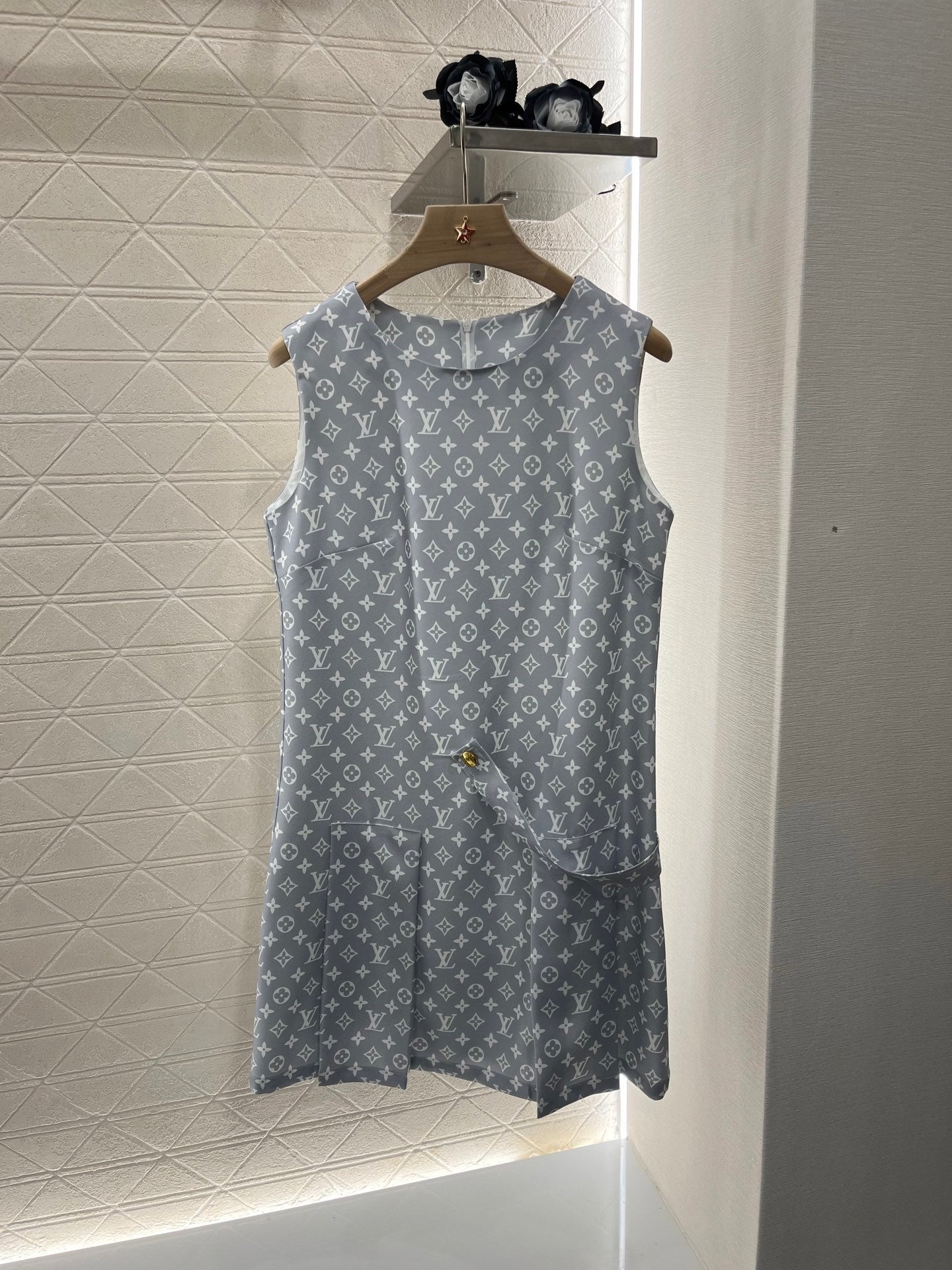 Sleeveless Monogram Dress