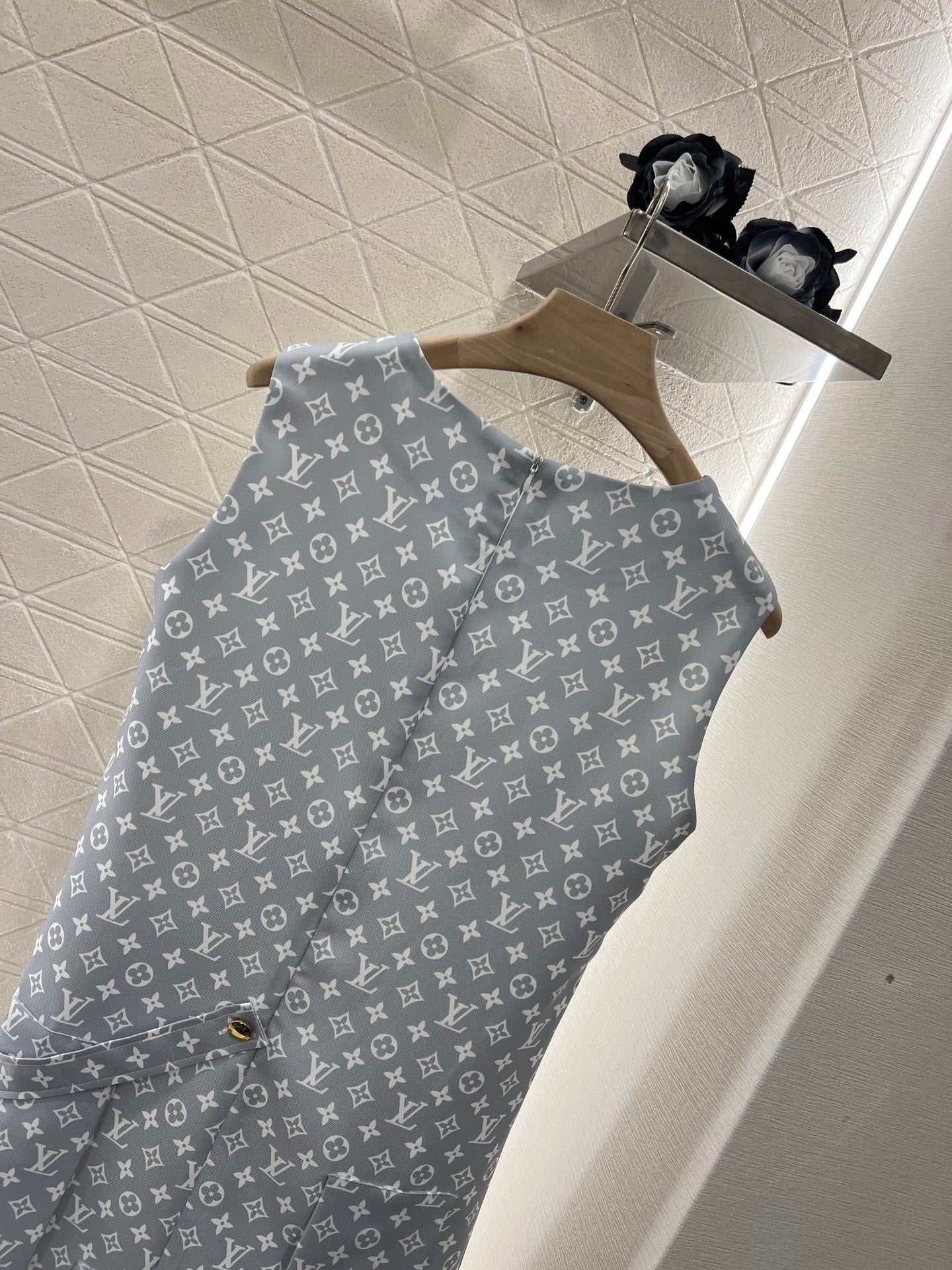 Sleeveless Monogram Dress