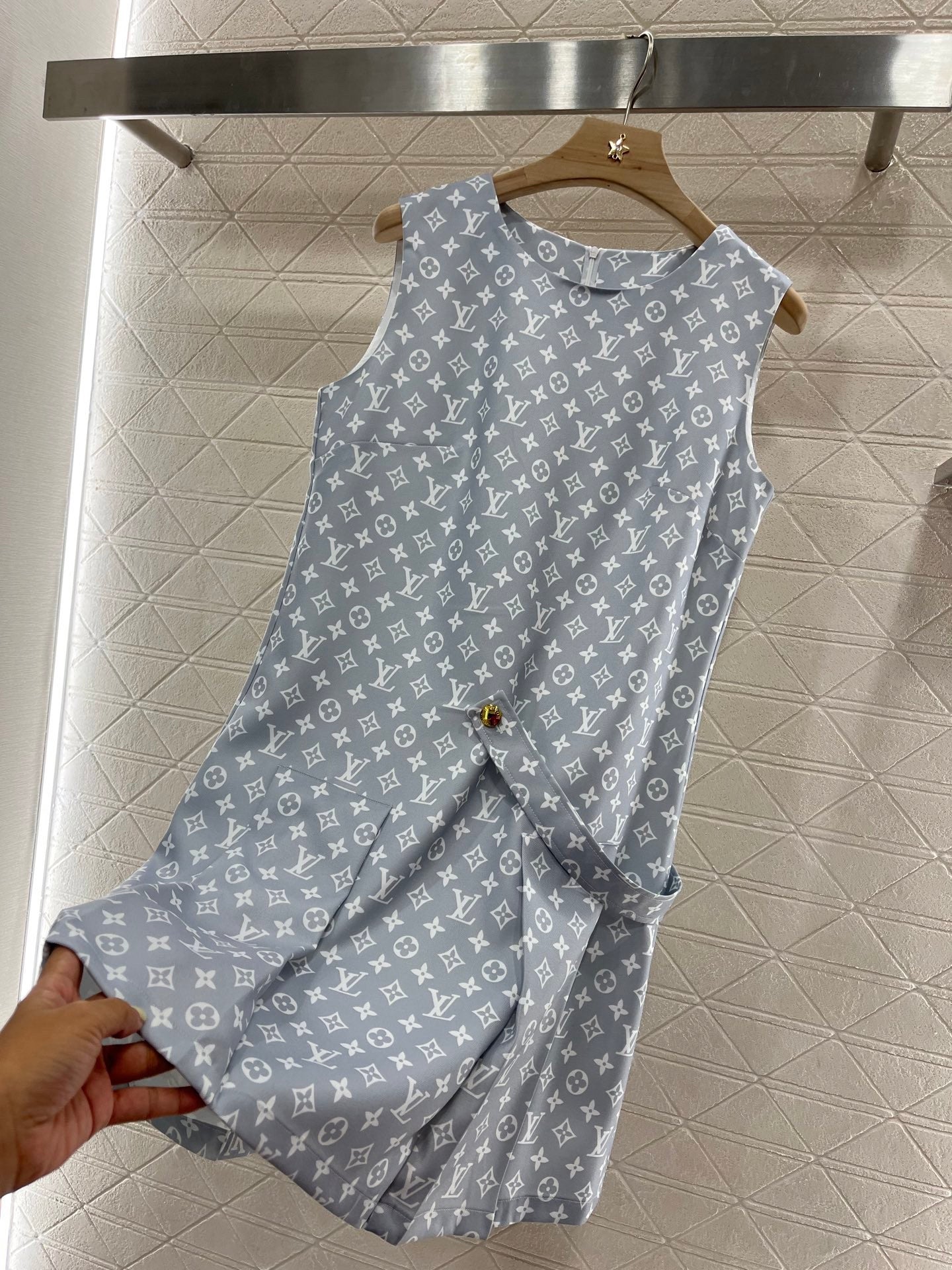 Sleeveless Monogram Dress