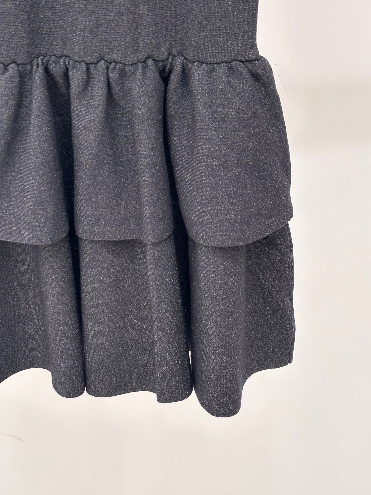 Sleeveless Knitted Dress with Embellished Neckline