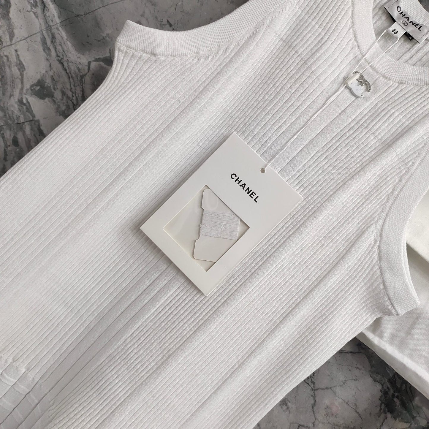 Must - have Trendy Item This Season! Ribbed Waffle - Knit Patchwork Knitted Sleeveless Dress