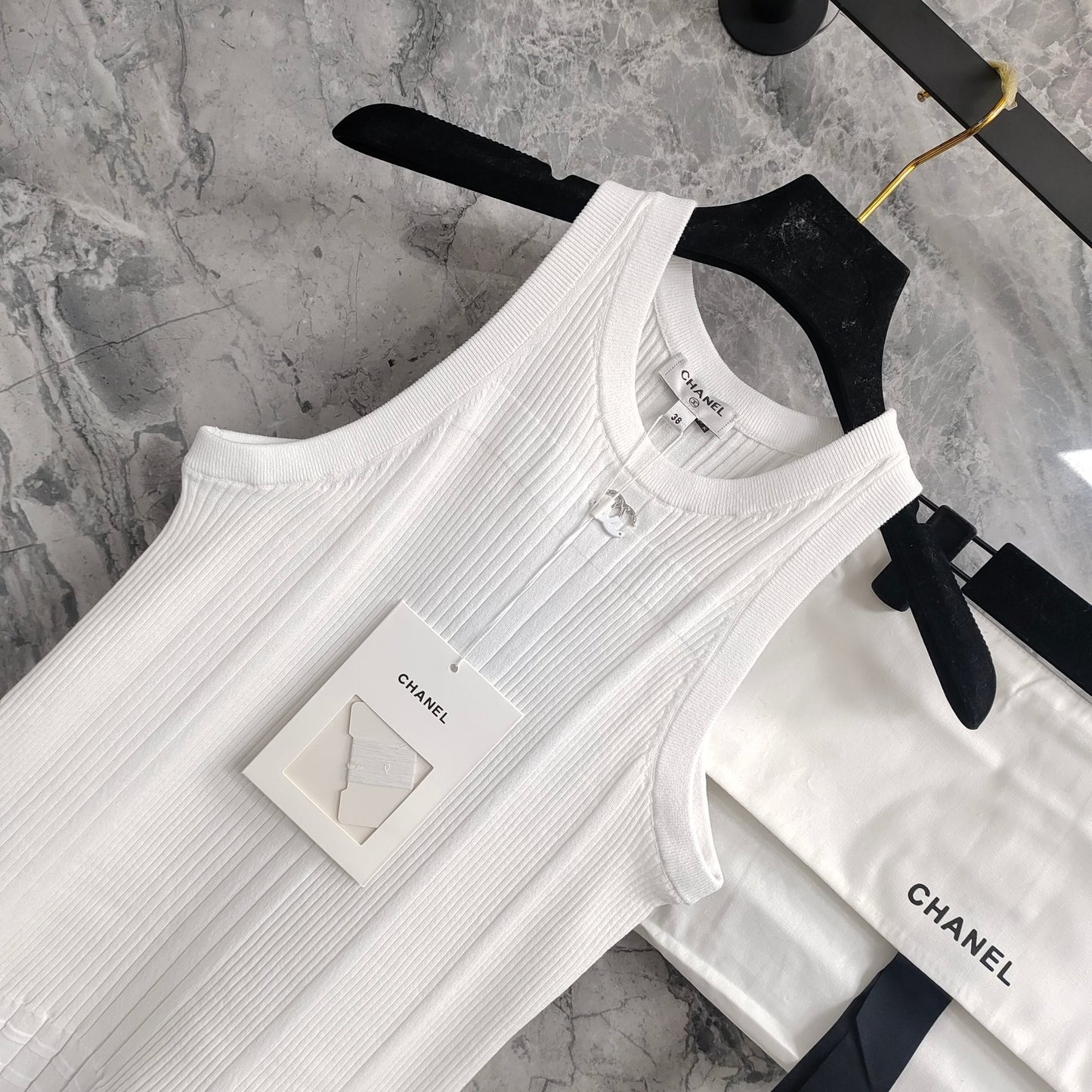 Must - have Trendy Item This Season! Ribbed Waffle - Knit Patchwork Knitted Sleeveless Dress