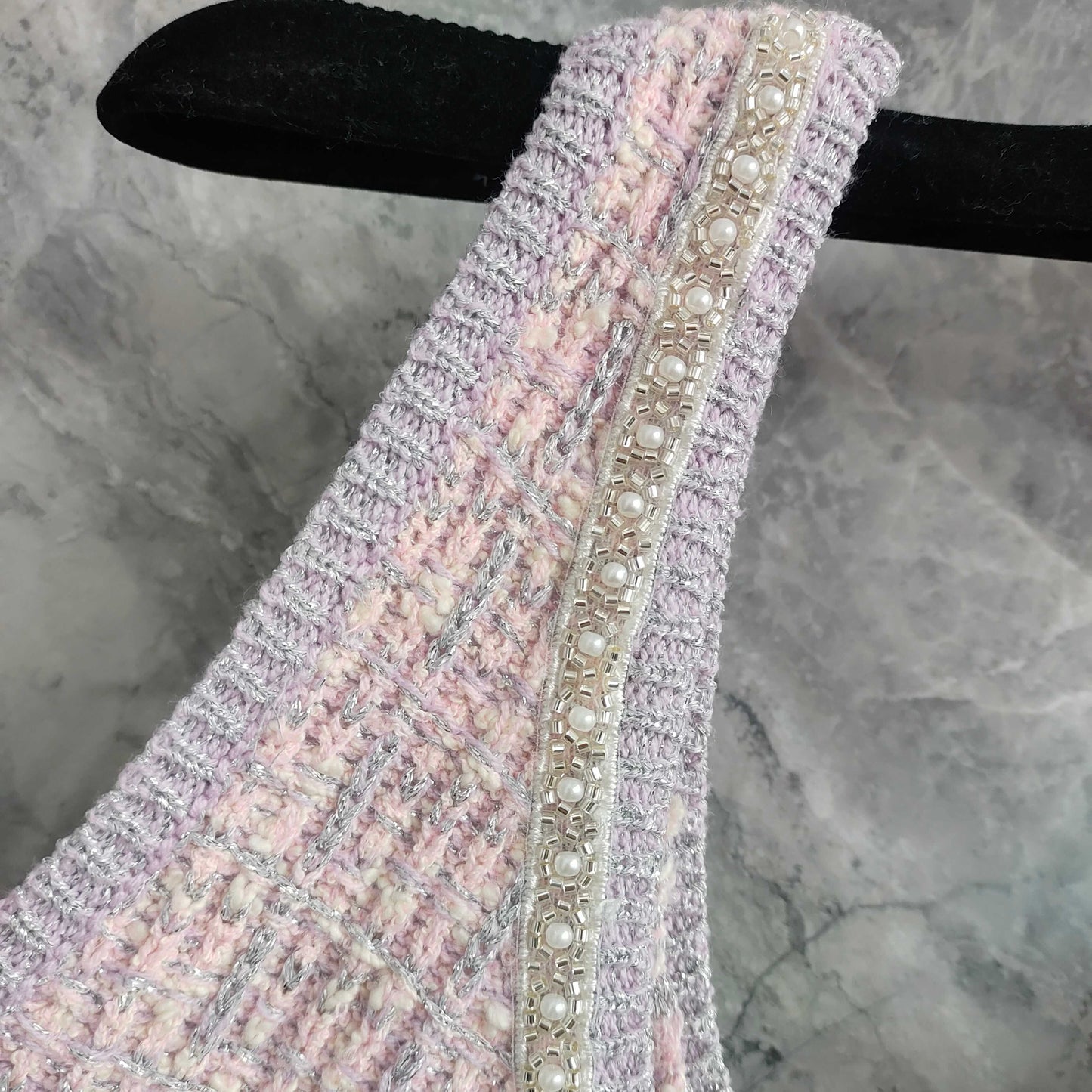 Graceful Sleeveless Dress: Beaded Waist - cinching and Slimming Knit Dress