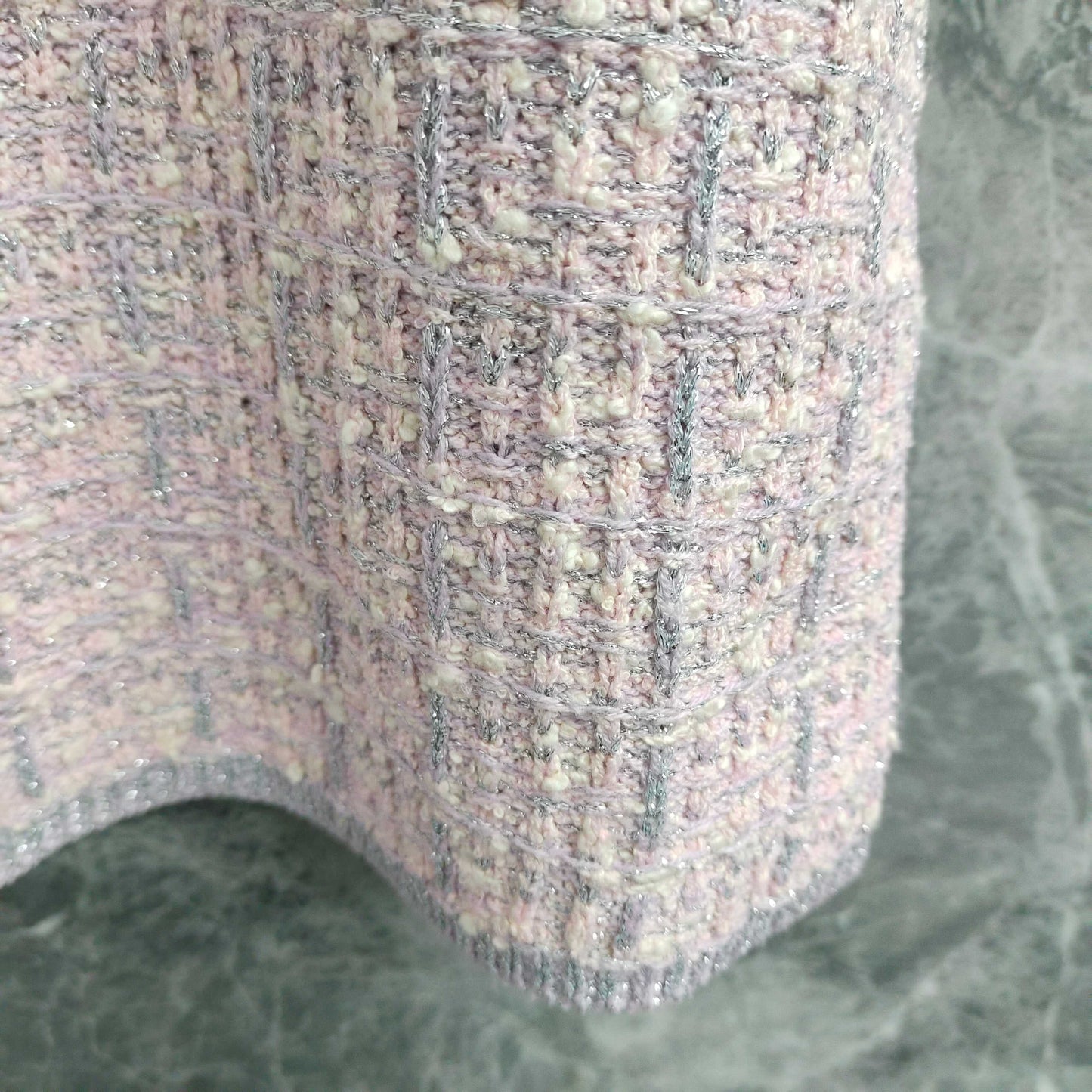 Graceful Sleeveless Dress: Beaded Waist - cinching and Slimming Knit Dress