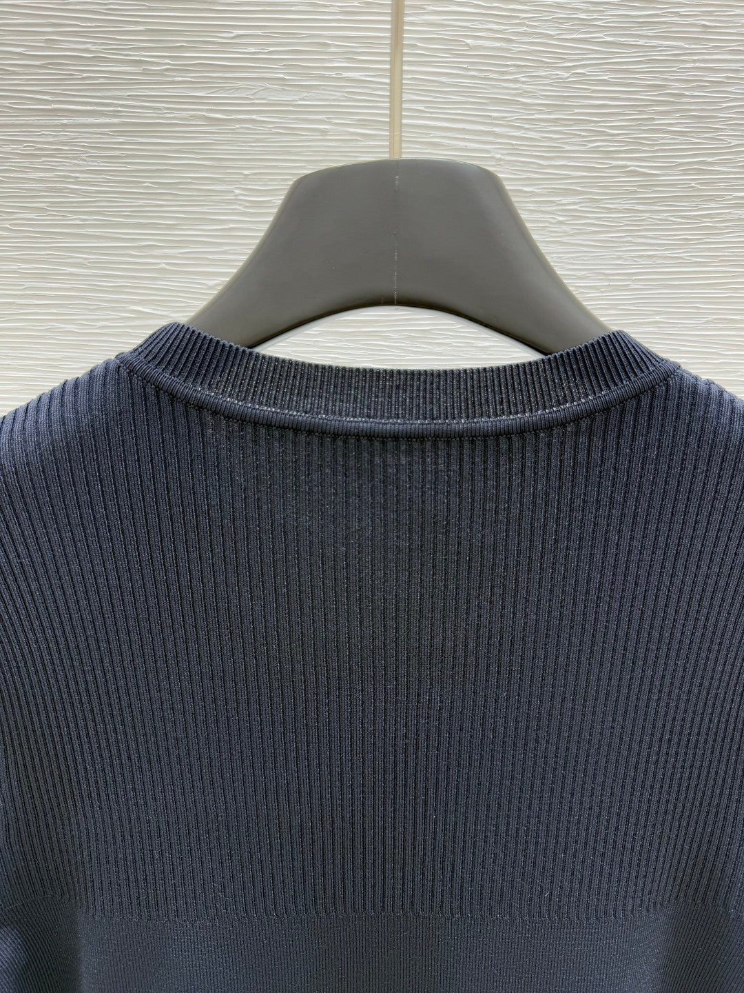 Ribbed Knit Short - Sleeve Dress