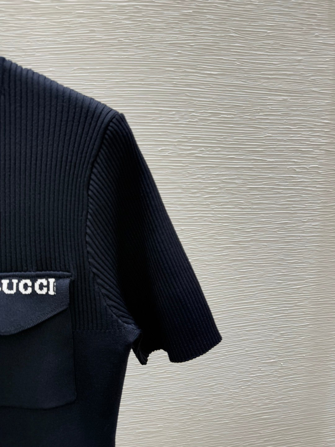 Ribbed Knit Short - Sleeve Dress