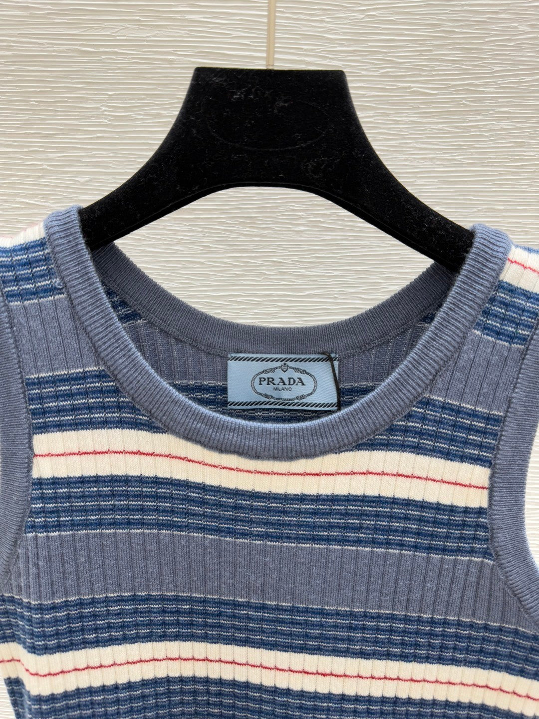 New Arrival: Round - neck Knitted Dress with Contrast - color Stripes