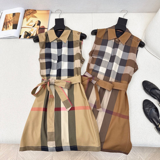 The latest classic checkered shirt - style dress for Spring/Summer 2025