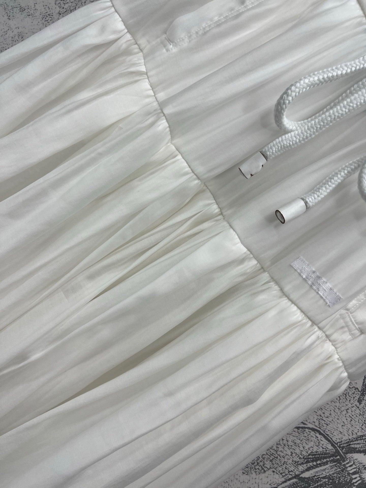 Organza puff midi skirt