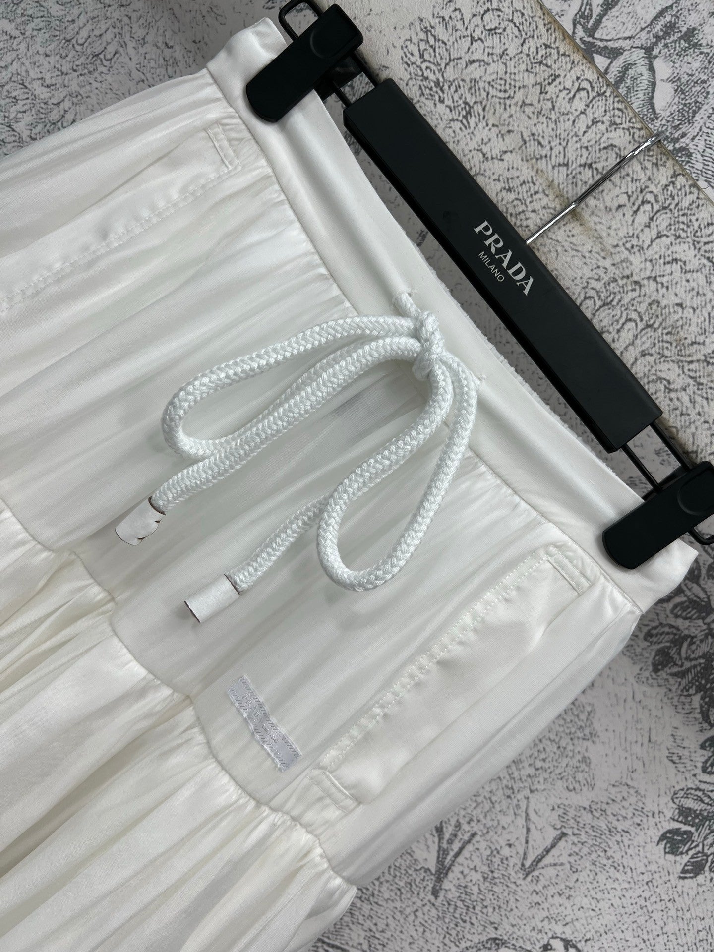 Organza puff midi skirt