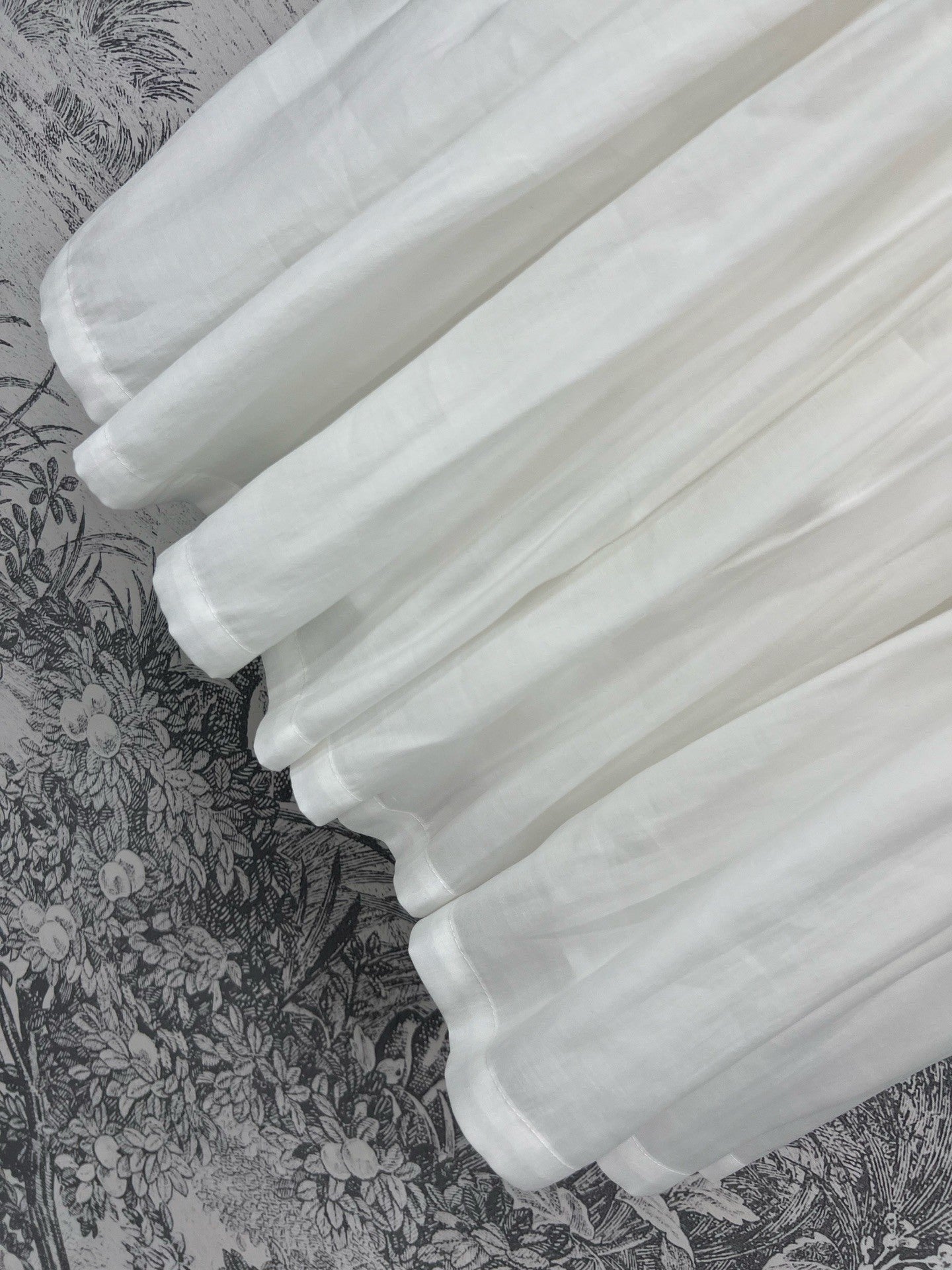 Organza puff midi skirt
