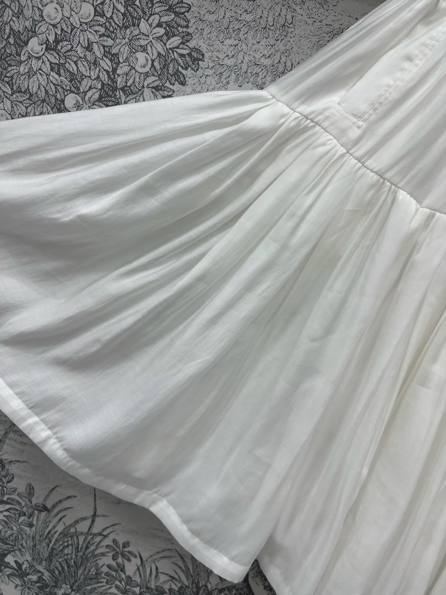 Organza puff midi skirt