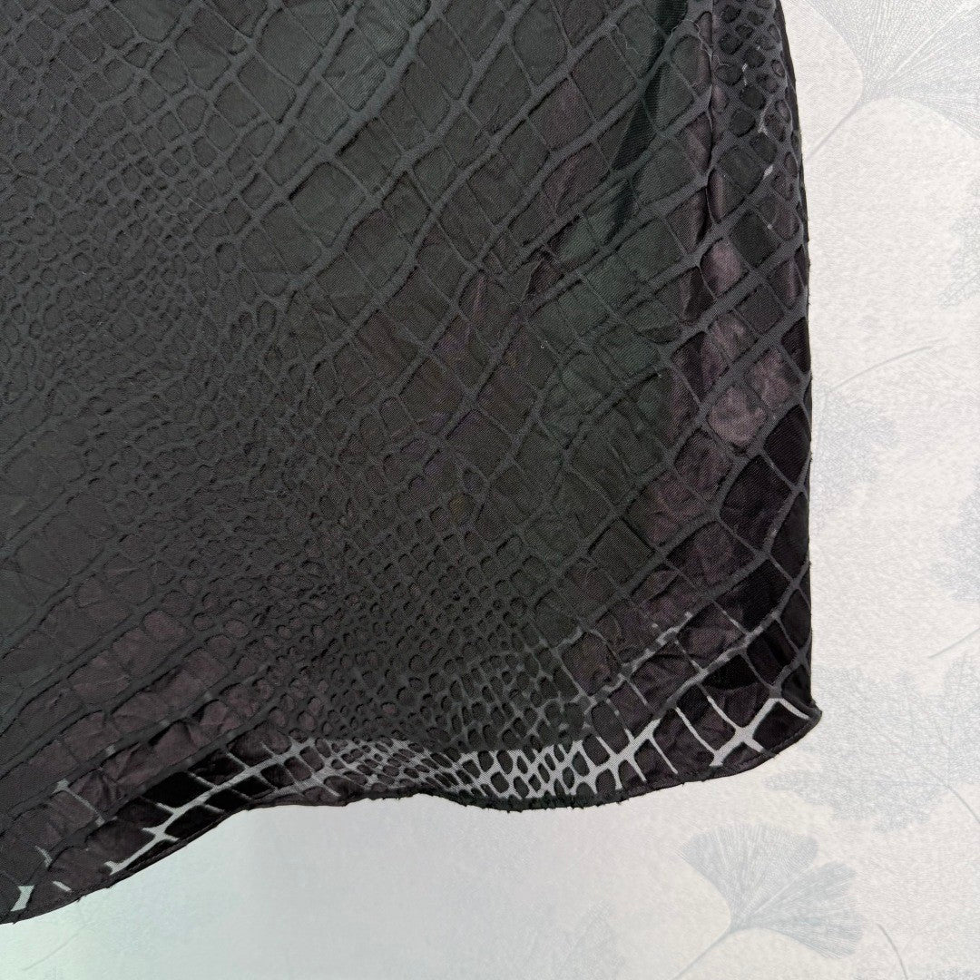 Alligator - pattern jacquard camisole dress