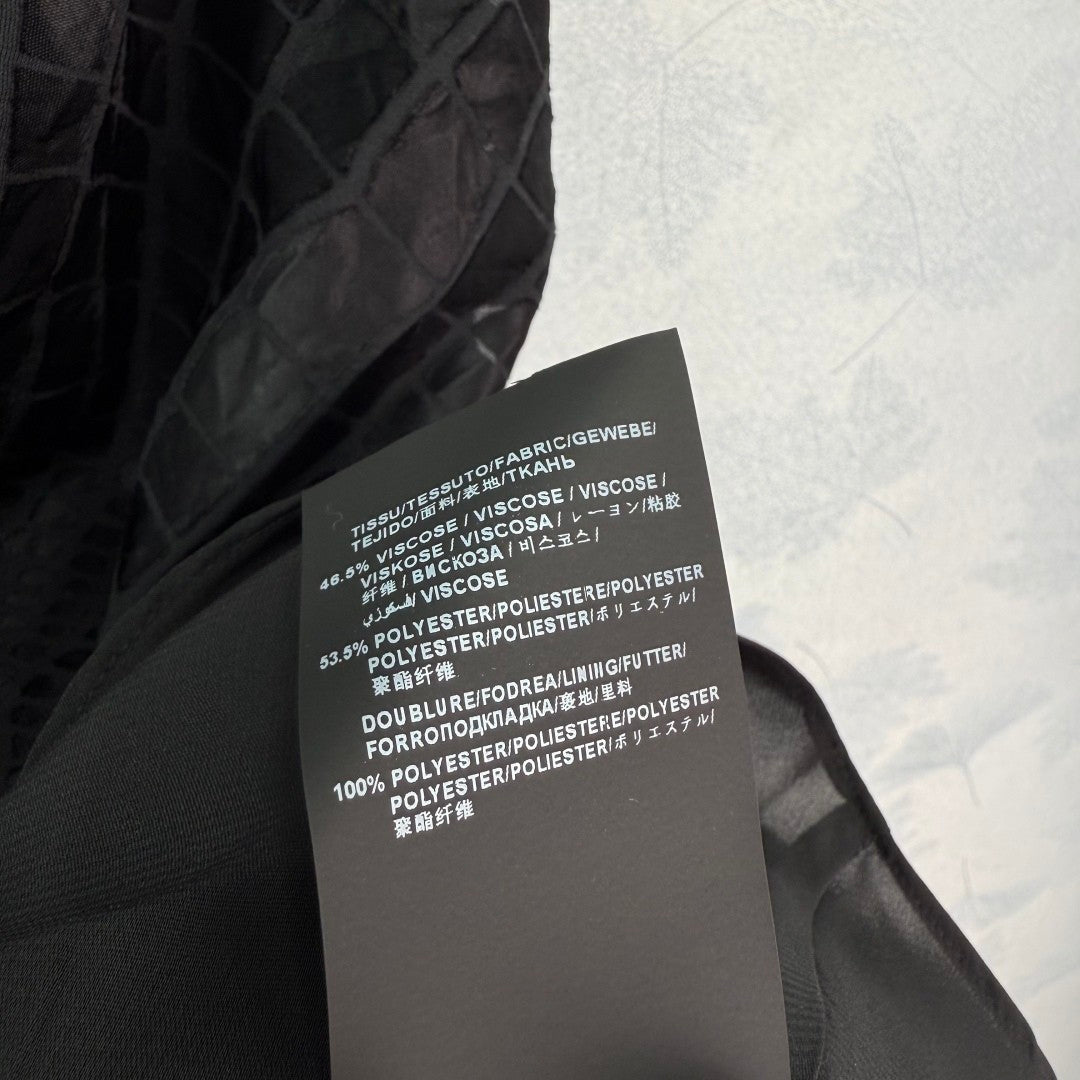 Alligator - pattern jacquard camisole dress