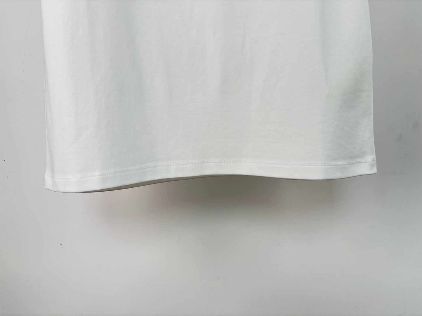 White T - Shirt: Stylish with Detachable Blue Silk Scarf