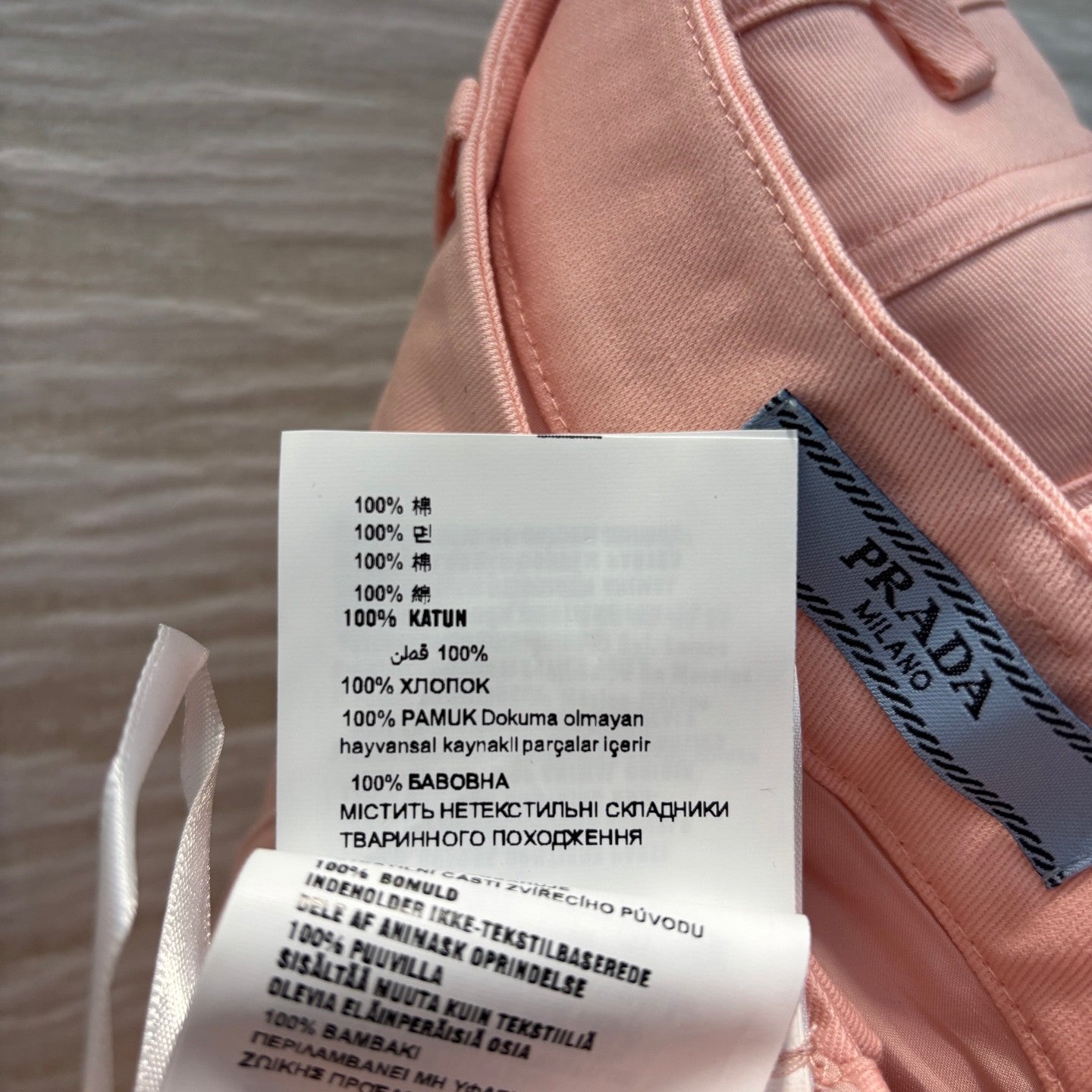 Pink Utility A - line Skirt with Double Pockets and Triangular Logo