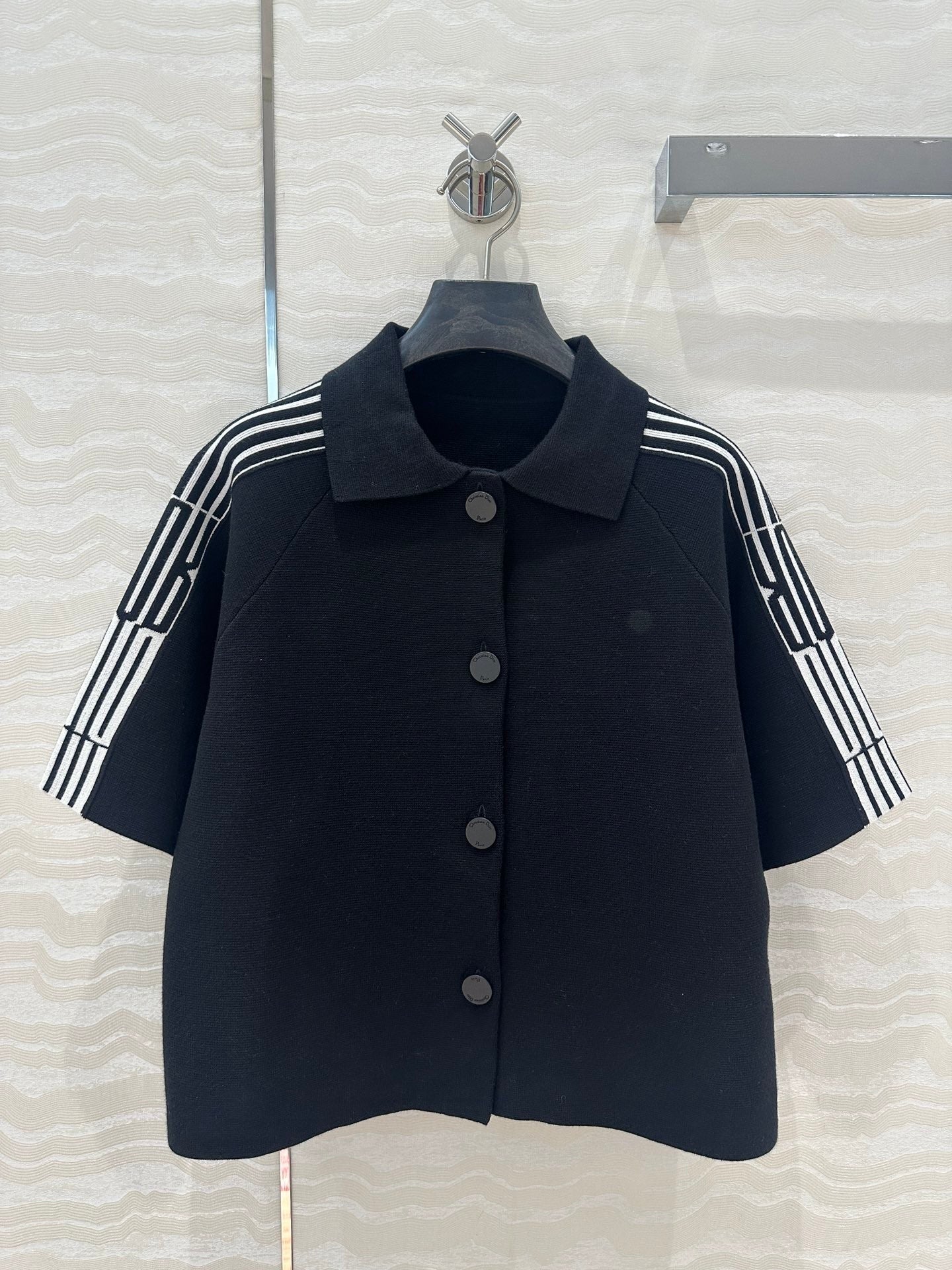 Missd Tennis - inspired Knitted Short - sleeved  T - shirt Cardigan Jacket