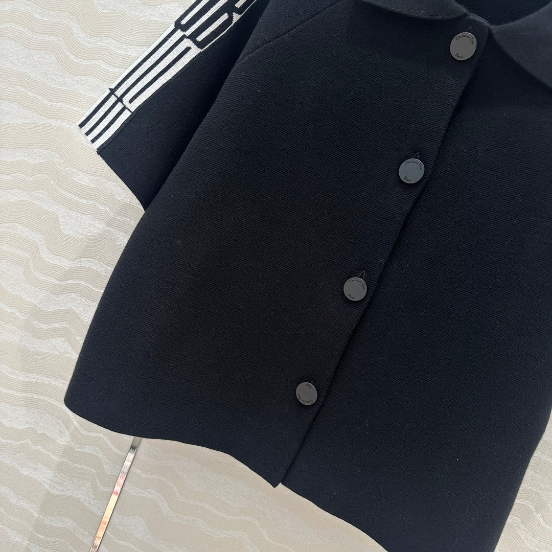 Missd Tennis - inspired Knitted Short - sleeved  T - shirt Cardigan Jacket