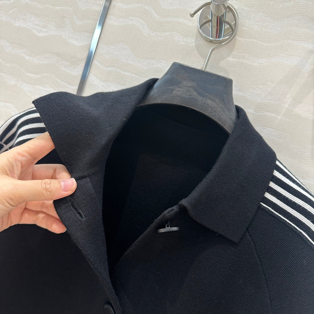 Missd Tennis - inspired Knitted Short - sleeved  T - shirt Cardigan Jacket