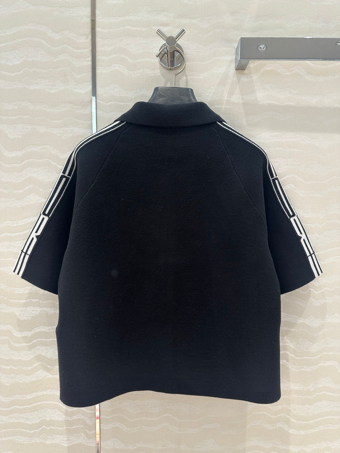 Missd Tennis - inspired Knitted Short - sleeved  T - shirt Cardigan Jacket