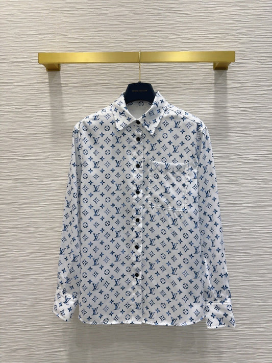 Long - sleeved Printed Logo Shirt