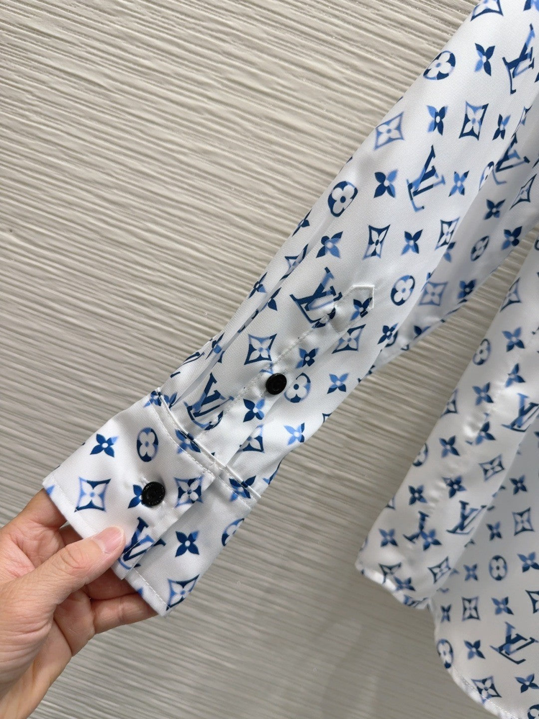 Long - sleeved Printed Logo Shirt