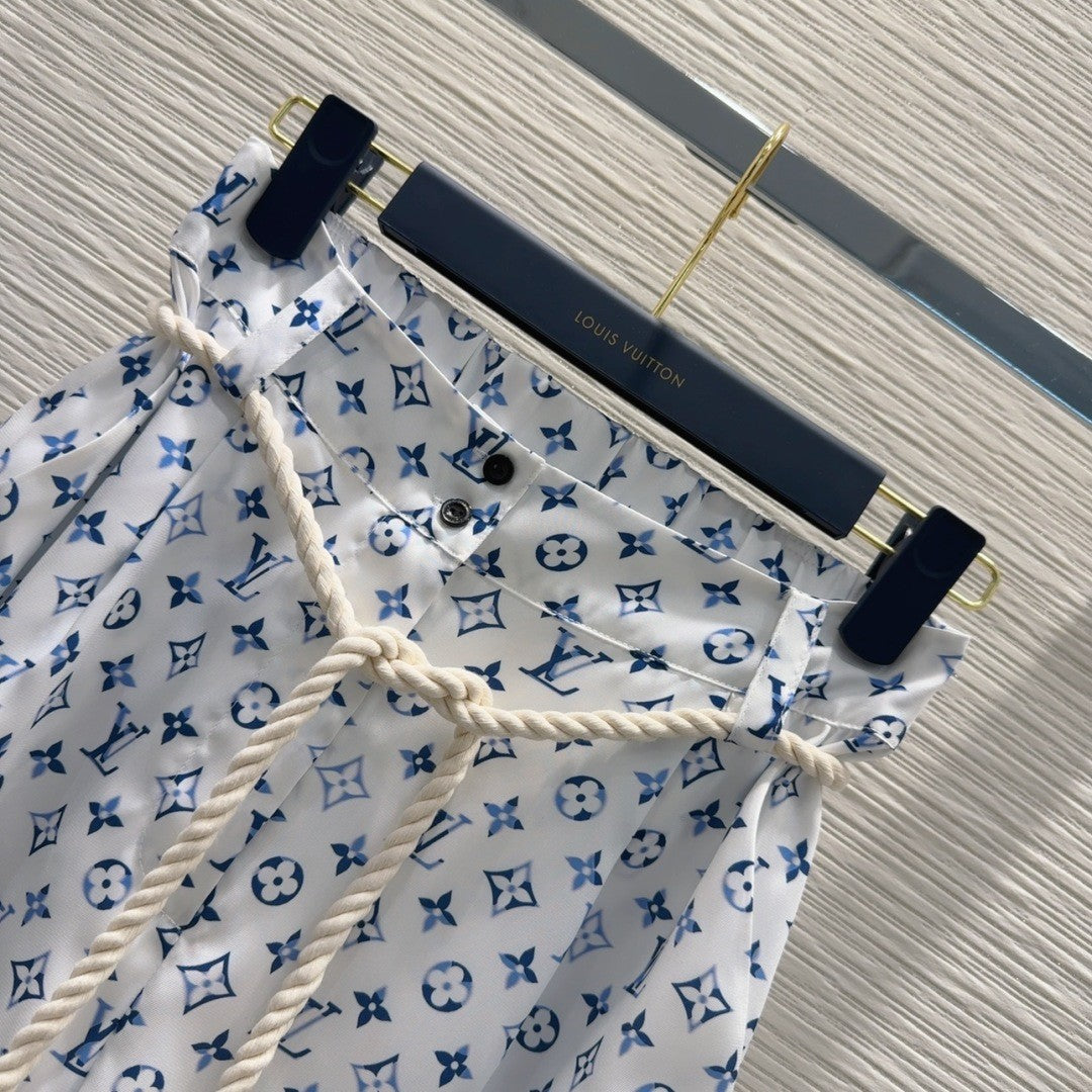 Printed Logo  Mini Skirt