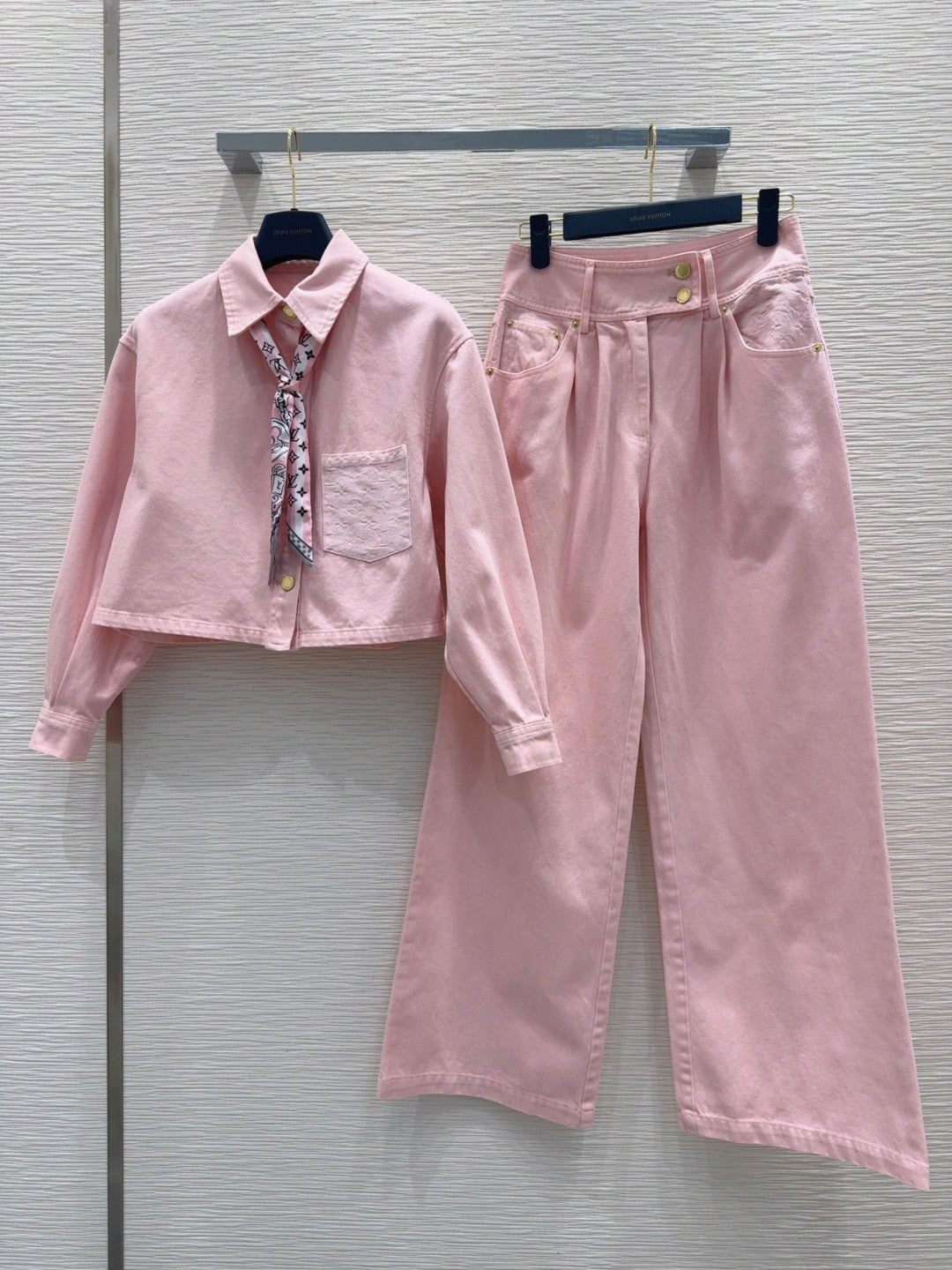 Pink Wide - Leg Trousers