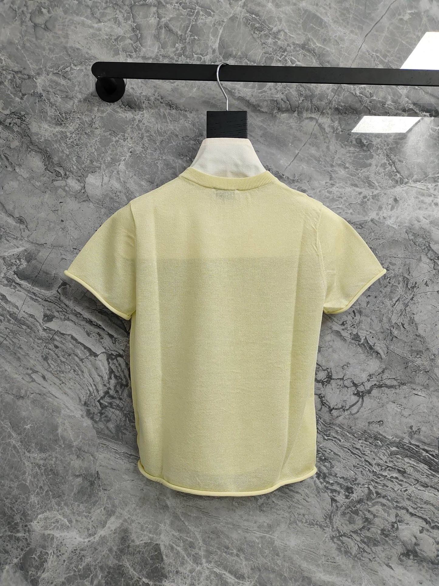 Cotton  Linen Short  sleeved Pullover T - shirt