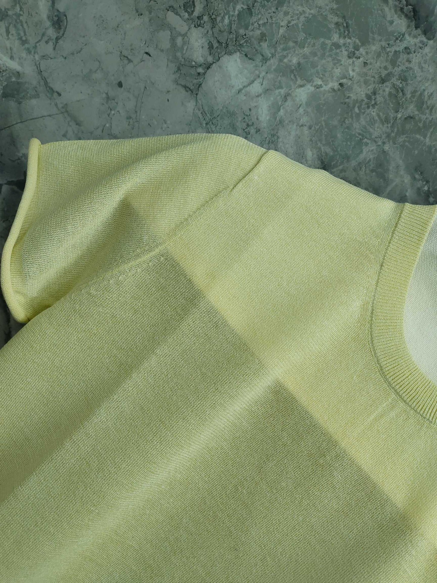 Cotton  Linen Short  sleeved Pullover T - shirt