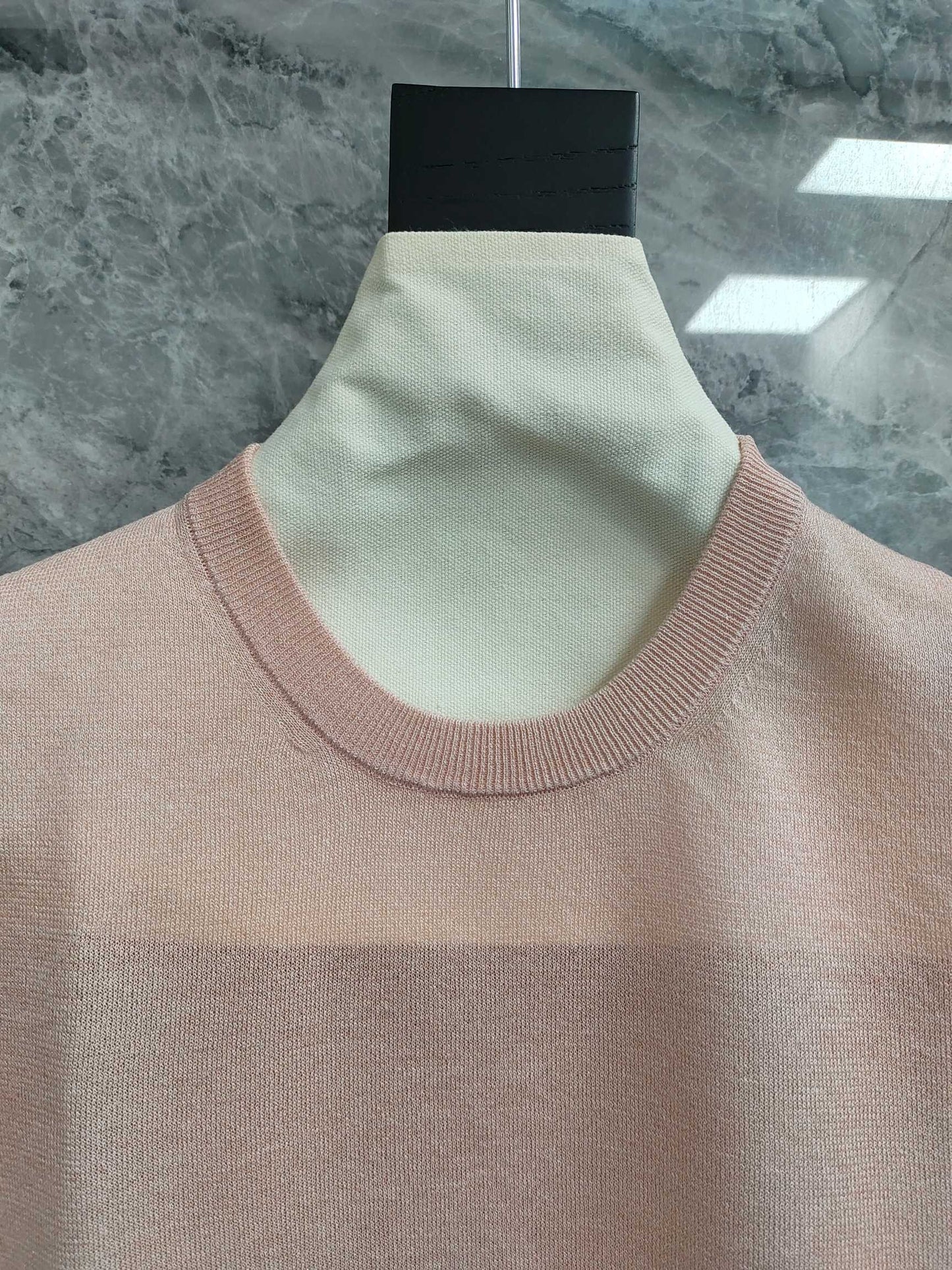 Cotton  Linen Short  sleeved Pullover T - shirt