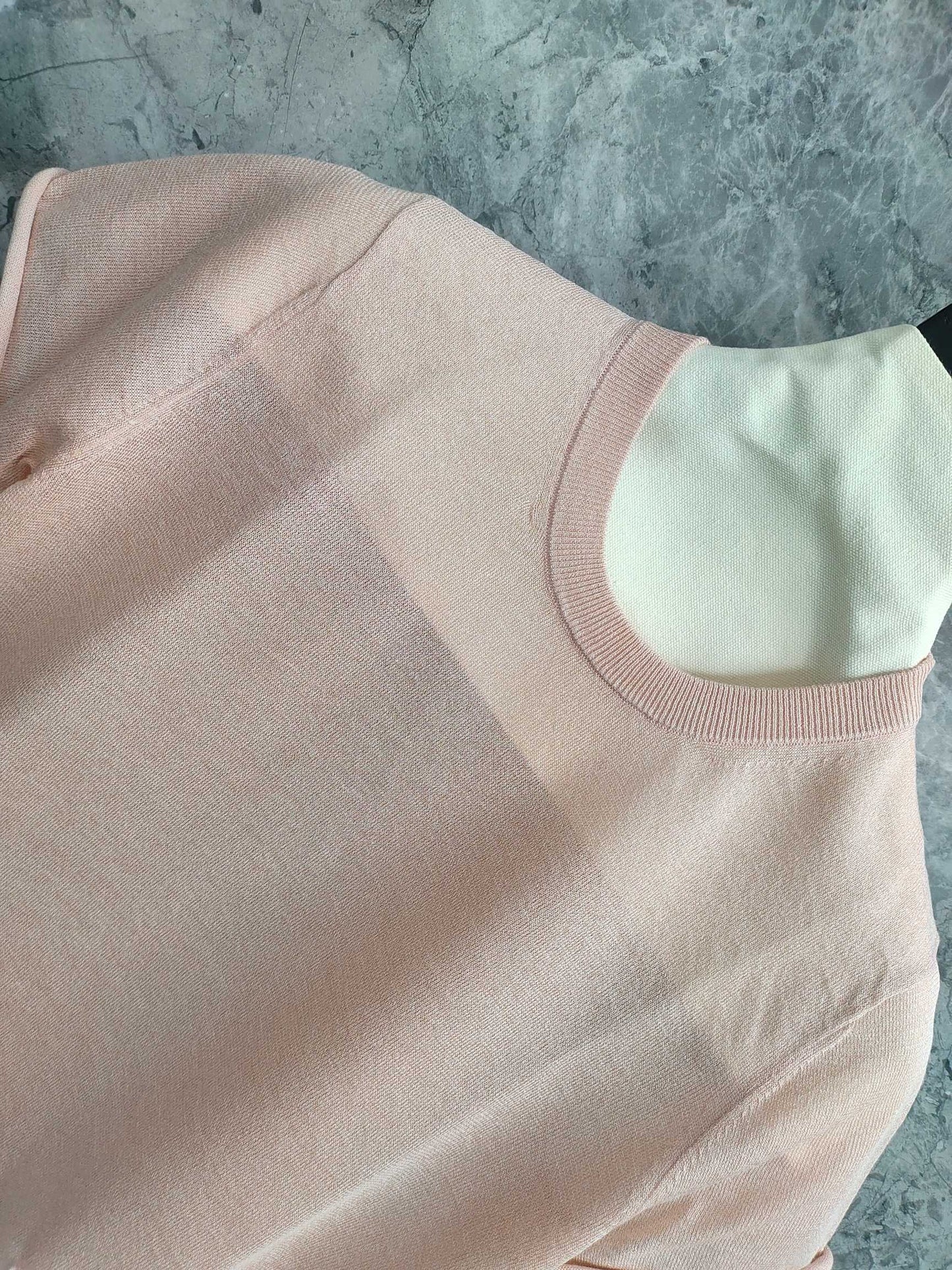 Cotton  Linen Short  sleeved Pullover T - shirt