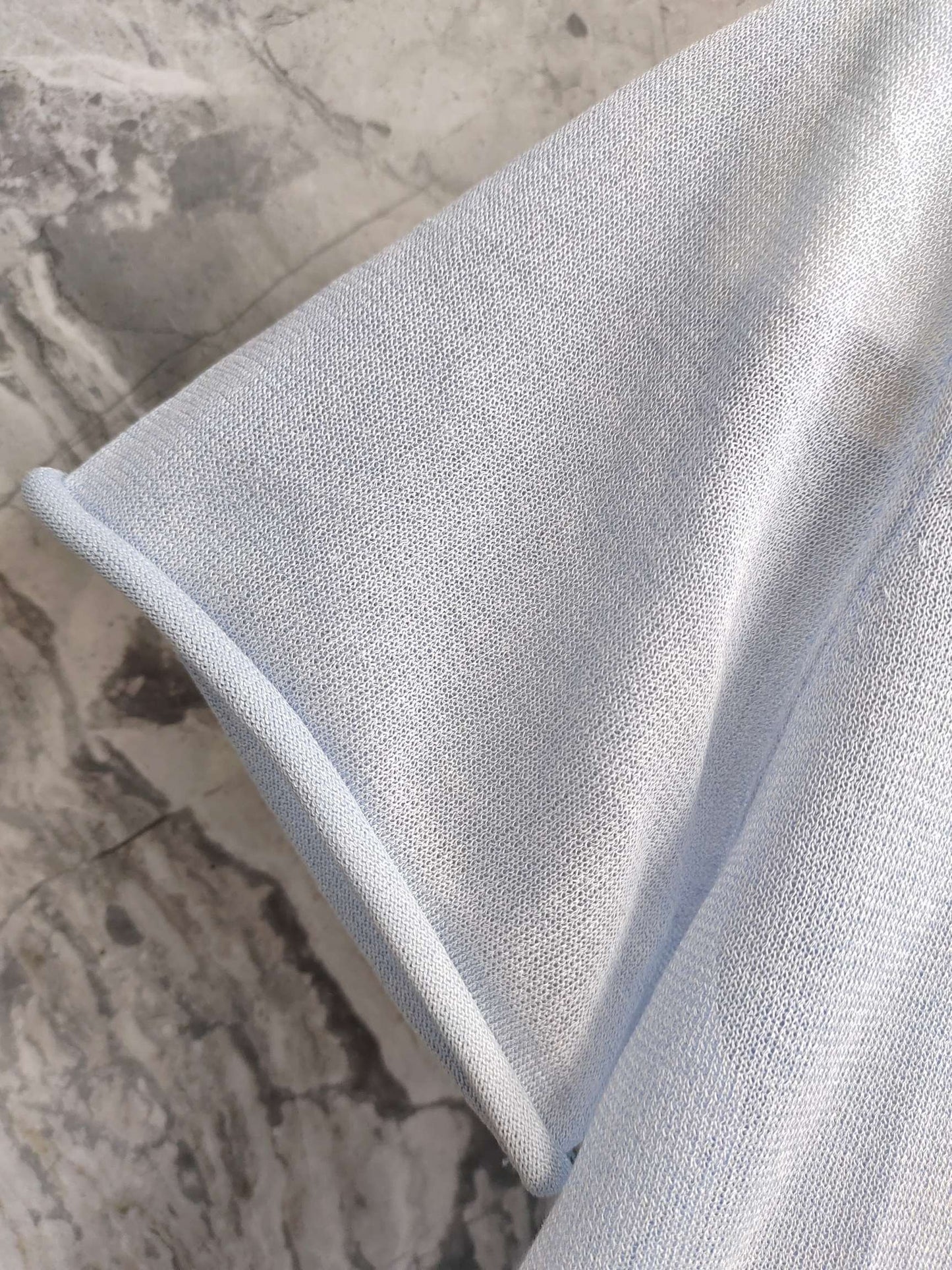 Cotton  Linen Short  sleeved Pullover T - shirt