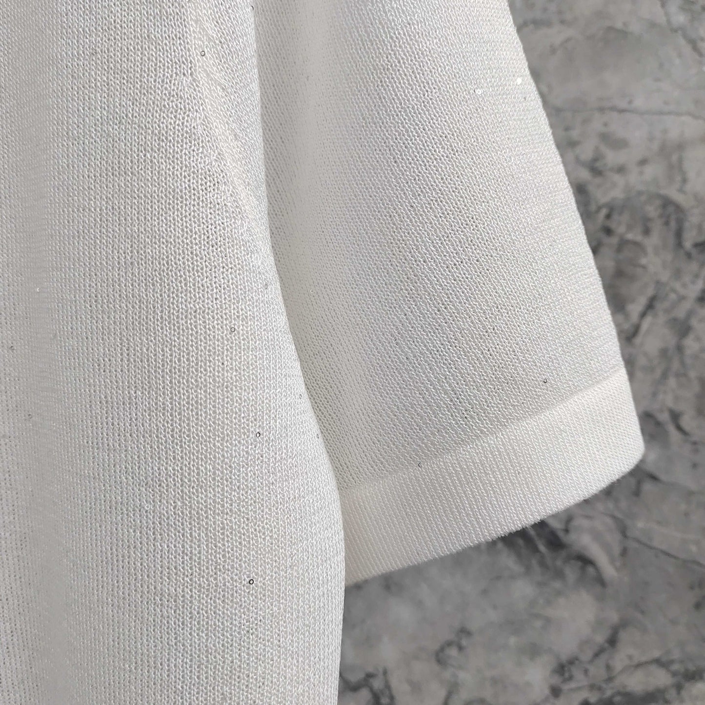 Short - sleeved  T - shirt  Hooded Knit Top with Lace Trim & Embellishments