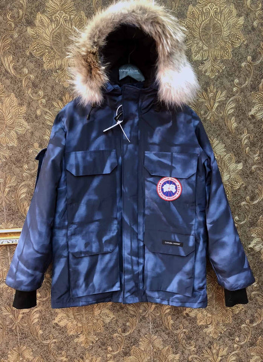 Navy Blue Parka Down Jacket