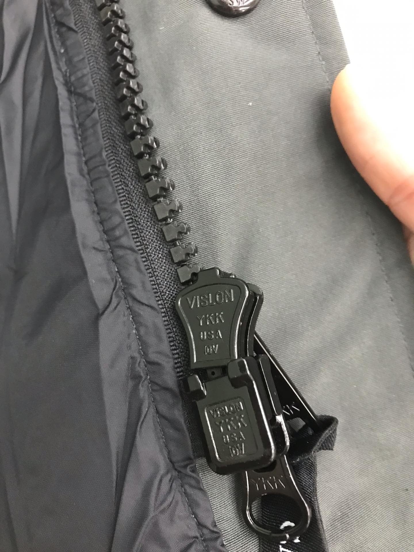 Dark Green Mid - length Hooded Down Jacket with Fur Trim