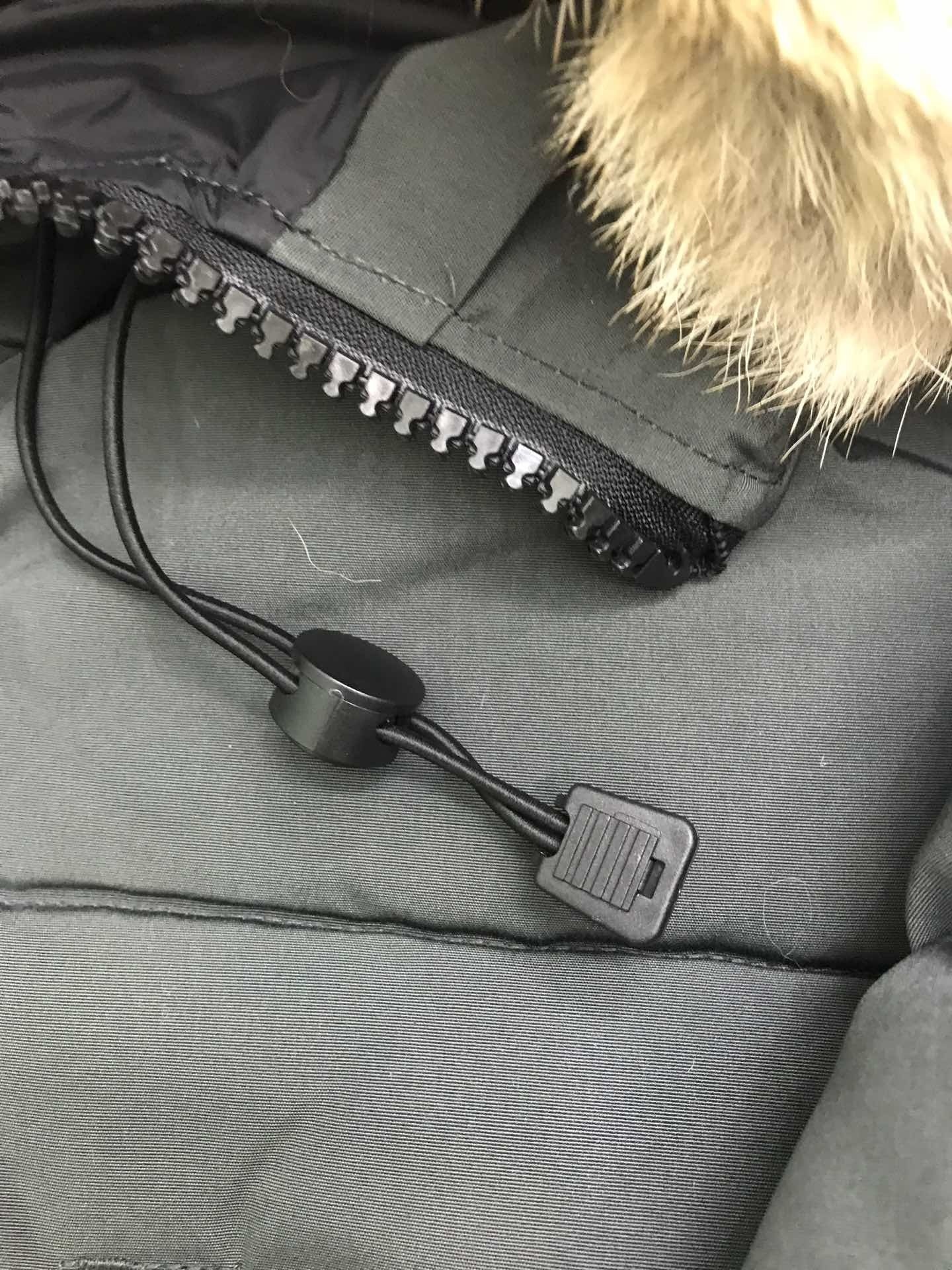 Dark Green Mid - length Hooded Down Jacket with Fur Trim