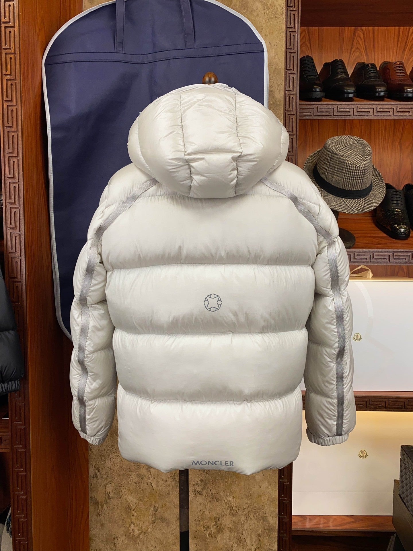 Silver  grey Women's Short  length Down Jacket