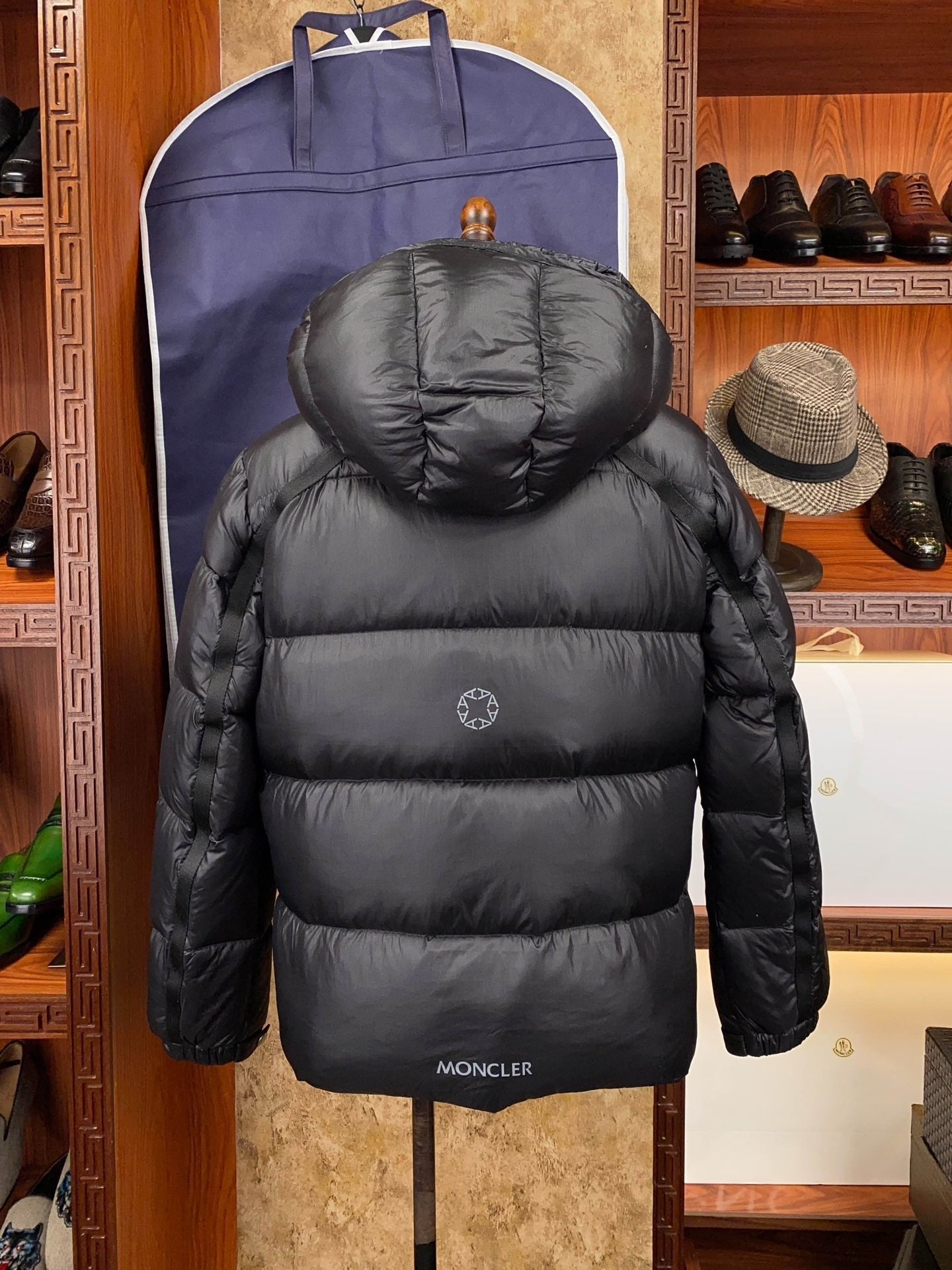 Black Women's Short  length Down Jacket