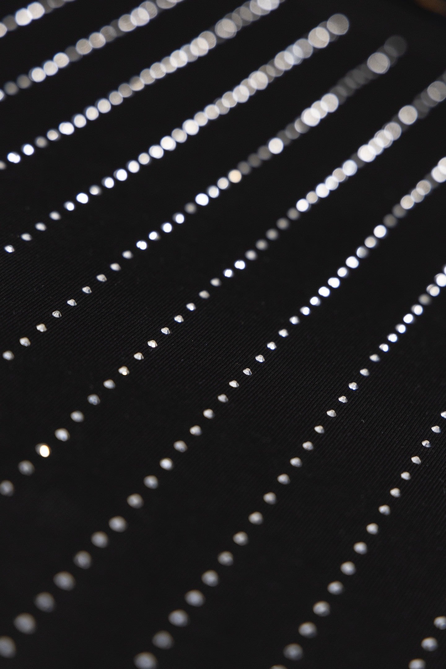 Black Short  Sleeve T - Shirt with Heat  Set Rhinestones