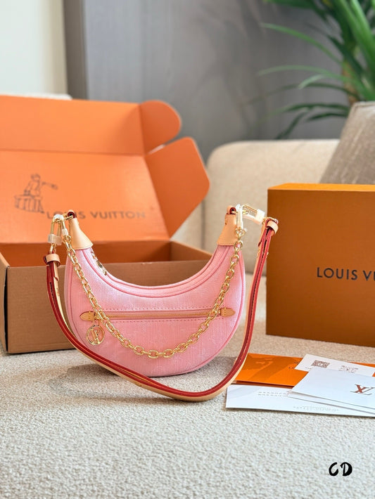 Pink Hand  carry and Armpit Bag