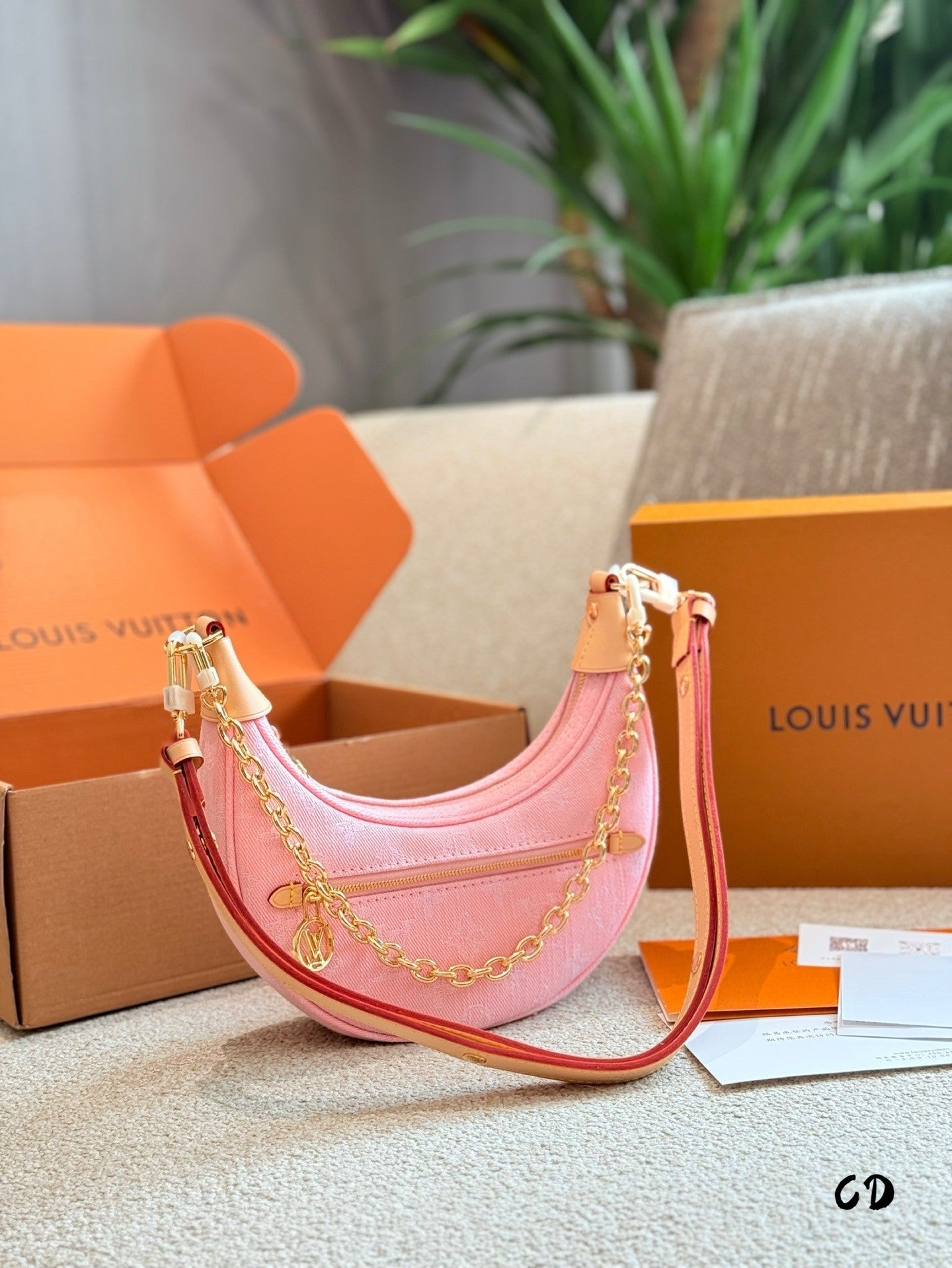 Pink Hand  carry and Armpit Bag